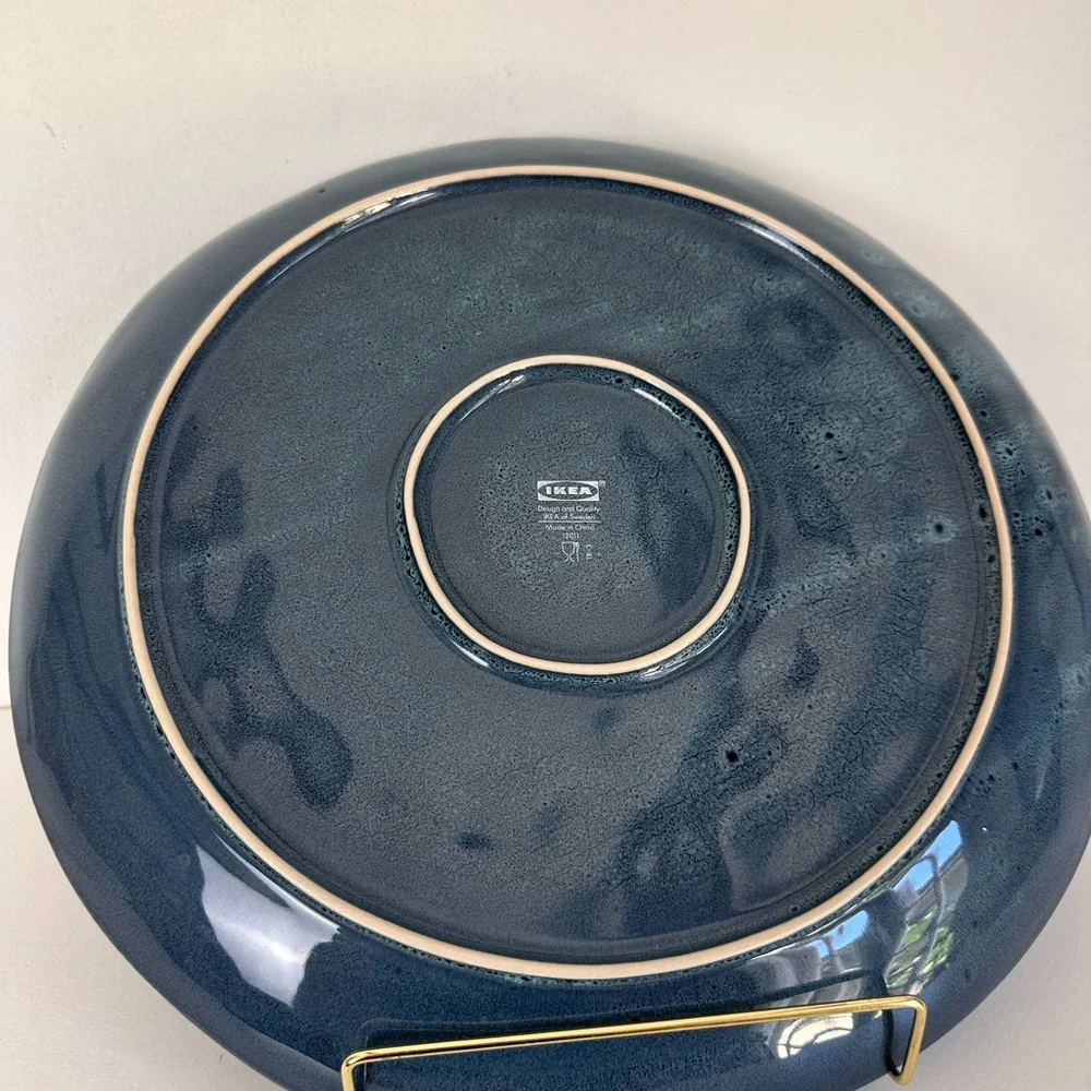 Elegant Blue Ceramic Plate, ikea serving plate